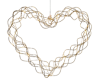 30cm wire garland heart light
