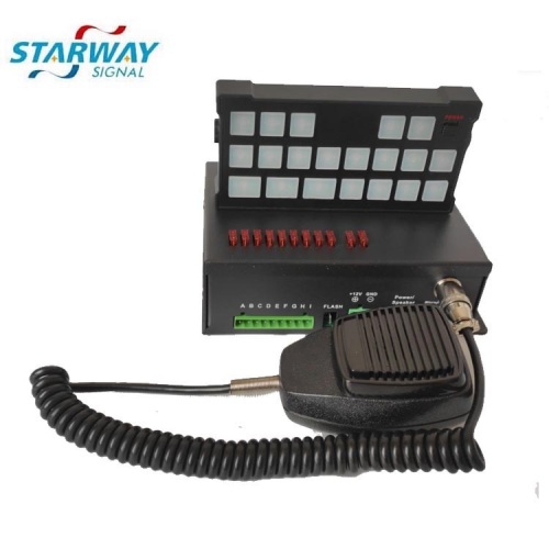 Starway 12V Multi Functions PA Alarm Electronic 100W Panel horn Siren for car