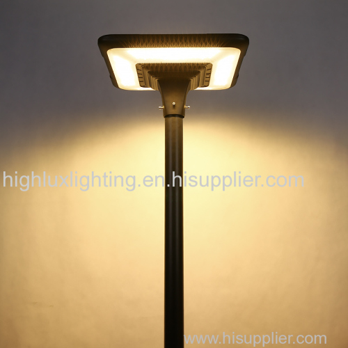 Highlux 2023 New Design Aluminum IP65 Waterproof Solar Light Post Light 3m 4m 5m Solar Lantern Garden Light