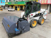 China skid steer sweeper skid steer loader bucket sweeper