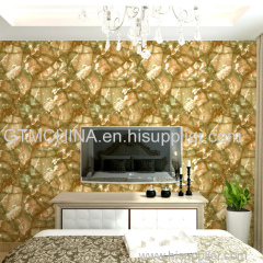 Modern interior marble 3d vinyl wallpaper pvc wallcovering manufacturer in China