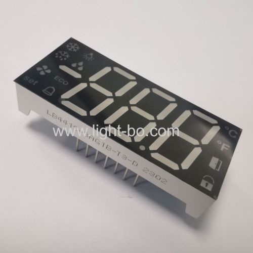 Pure Green Triple-Digit 7 Segment LED Display Common Anode for digital refrigerator control panel