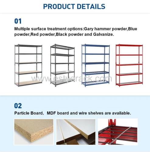 light duty angle steel shelving