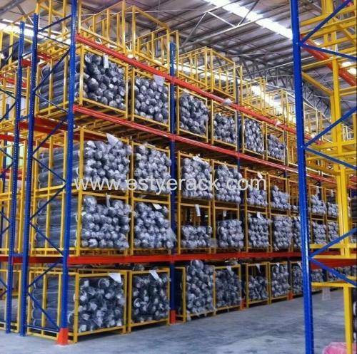 Warehouse Steel Stacking Racks Industrial Racking Warehouse Storage Safety Bars Pallet Racking