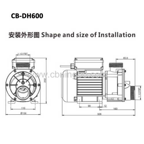 Bathtub Pump Water Pump DH Series