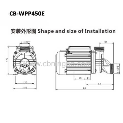 IPX5 Pump Bathtub Pump Water Pump WPP Series