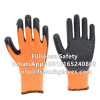 Best 7Gauge Polyester Terry Napping Liner Latex Crinkle Coated Winter Warm Work Gloves Thermal Cold Weather Work Gloves