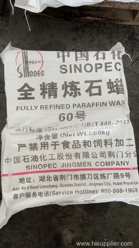 Sinopec fully refined paraffin wax 60