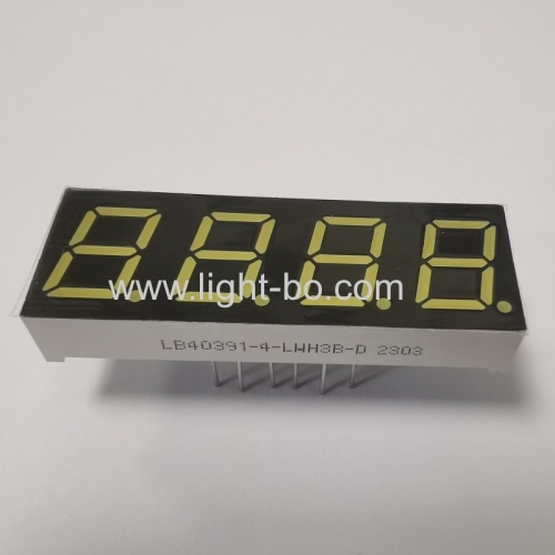 Ultra white 0.39inch 7 Segment LED Display 4 Digit Common Cathode for Instruments