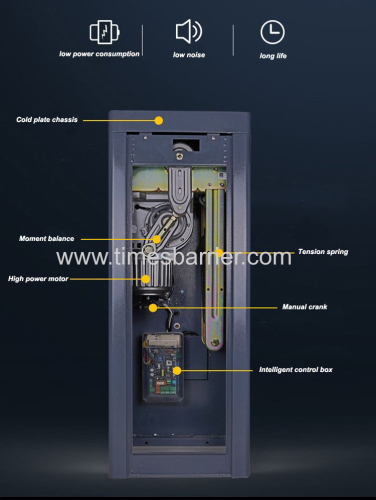 Automatic Parking Traffic Barrier Gate With Fence