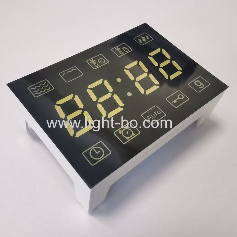 Ultra white LED Clock Display 7 Segment 4 Digit common cathode for Microwave OVEN