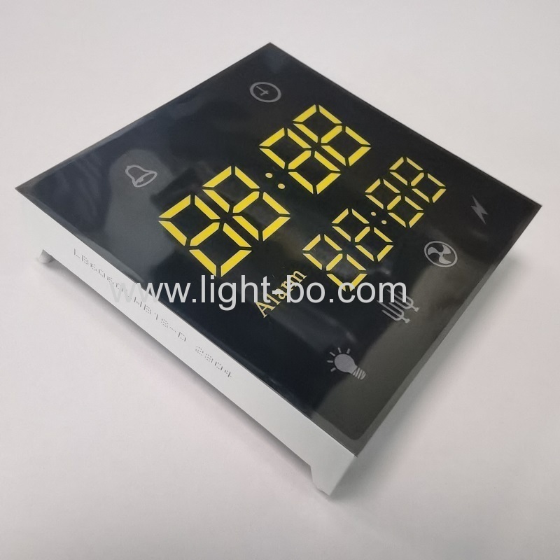 Customized White and Blue 4 + 4 LED Display 7 Segment Common cathode for Oven Timer