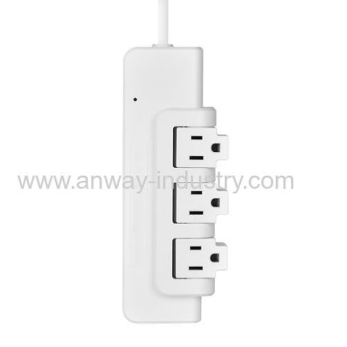 3 outlets rotating power strip surge protector