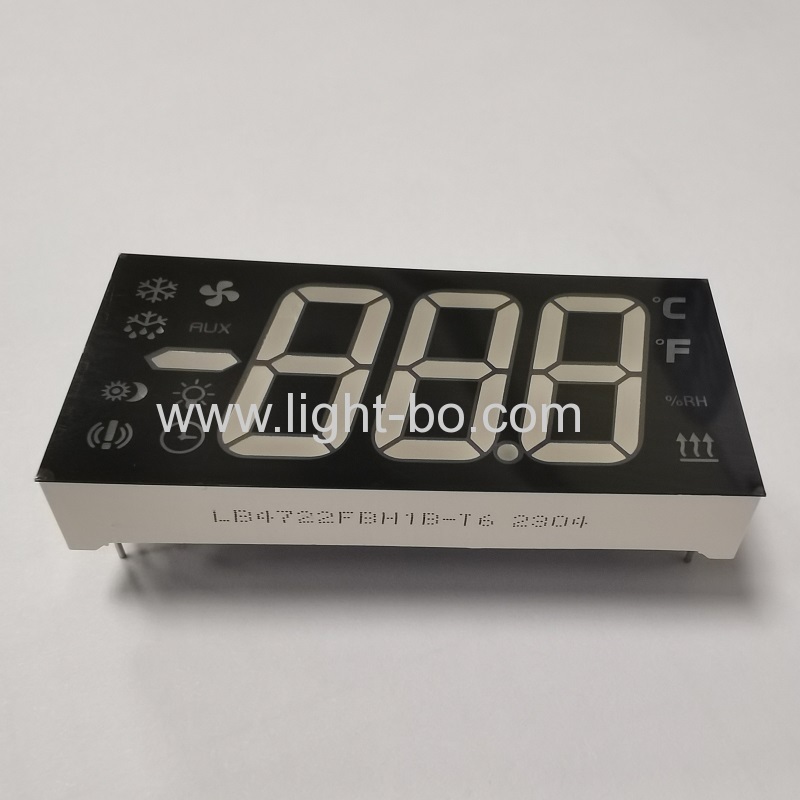 Ultra Bright Blue LED Display 3 Digit 7 Segment Common cathode for Refrigerator Control