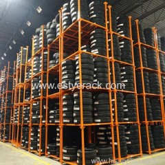 heavy duty stackable metal storage and display truck tire racks