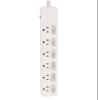 socket outlet 6 way usa surge protector power strip with individual switches