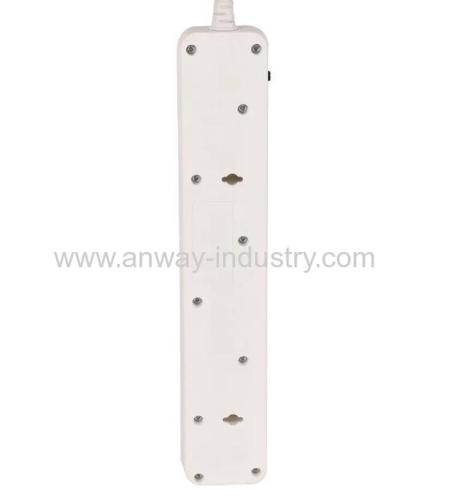 socket outlet 6 way usa surge protector power strip with individual switches