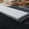 anti-slip finish flamed outdoor grey granite treads