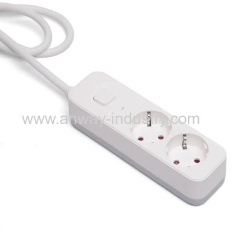 3 Outlet Multi Plug Socket 16A 250VAC With Child Protection