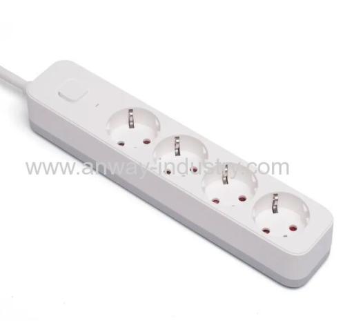 3 Outlet Multi Plug Socket 16A 250VAC With Child Protection