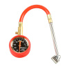 2&quot;Zinc Alloy Dual-head Measure-pressure Rubber Ring Valve Assembly Tire Pressure Gauge