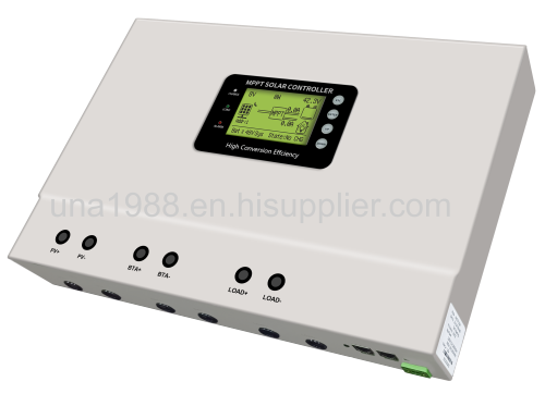 LCD PV regulator 12V 24V 36V 48V 100A solar charge controller solar home system 5KW Solar panels with DC load ctrl Disch