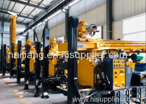 High Outriggers Pneumatic Drilling Rig Dth Rocky 350 Meters Borehole