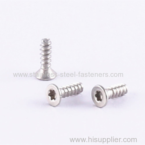Customized CSK Head Torx Tapping Screws Type F Stainless Steel Fasteners