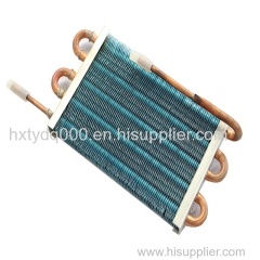 Finned hydrophilic foil evaporator for copper tube condenser used in water dispenser