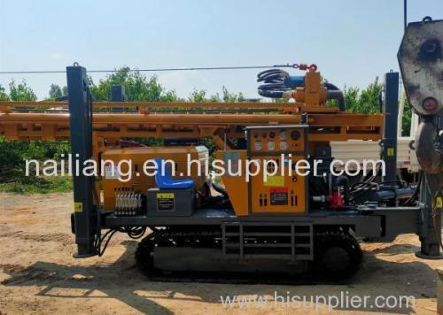 260m Deep Borehole Crawler Drill Rig 105mm Diameter