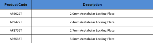 2.0mm Acetabular Locking Plate Veterinary Orthopaedic Implants Titanium Alloys