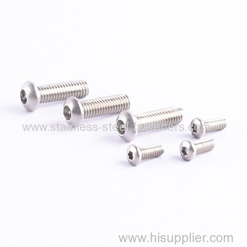 Stainless Steel ISO7380 Button Head Socket Cap Screw A2 A4