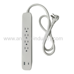 Product Name usb power socket power strip usb type c surge protector Rated Voltage 125V Rated Current 15V Number of o