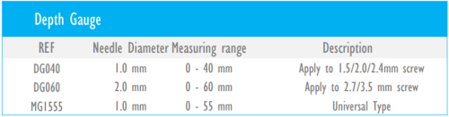 Depth Gauge General Orthopaedic Instruments Stainless Steel