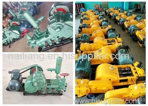 BW160 Diesel Engine Cement Grout Mud Pump Electric Power Low Pressure