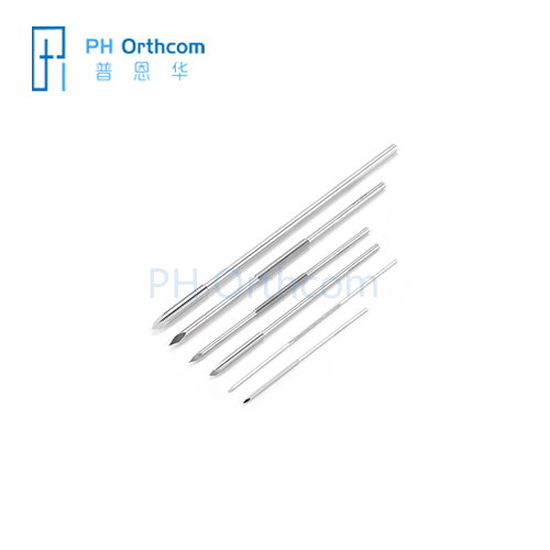 PurrWoof Stainless Steel Middle Thread Positive Threaded Steinmann Pin Veterinary Orthopedic