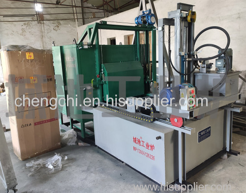 Experimental forklift type rapid quenching furnace
