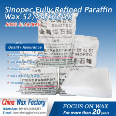 Sinopec Fully Refined Paraffin Wax 52/54/56/58