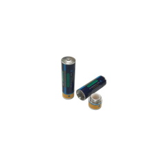 Small Portable AA Battery Shaped Aluminum Pill Box Zinc Alloy Stash