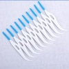 Dental soft tooth picks and brush for tooth clean.