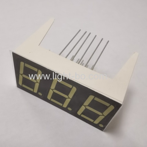 Halogen Free Pure White 3 Digit 14.2mm 7 Segment LED Display Common Cathode for Air Fryer