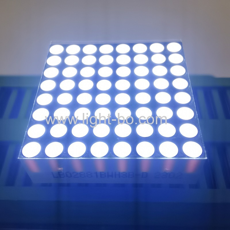 Ultra bright white 1.9mm 8x8 Dot Matrix LED Display ROW ANODE COLUMN CATHODE 20*20mm