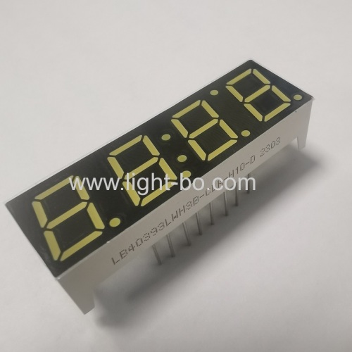 Ultra white 4 Digit 10mm 7 Segment LED Clock Display Common cathode for small household appliances