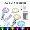 RGB DC 12v Led Puck Under Cabinet Light Spotlight Low Voltage Bulbs Fixture 6 Pack Kitchen Hardwired Caravan Boat Ceilin