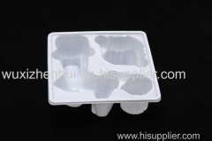 recyclable white plastic blister trays for auto parts blister packaging trays material PET