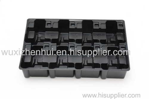 high-quality black plastic blister trays recyclable blister packing stock blister packs material PET