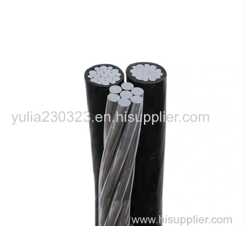 600V XLPE Insulated Electric Aluminum Conductor Duplex 6/4/2AWG Service Drop Cable