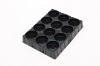 customized PET black plastic blister shipping trays vacuum forming blister packaging tray