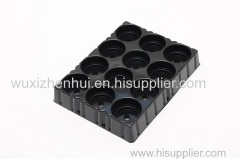 customized PET black plastic blister shipping trays vacuum forming blister packaging tray