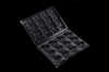 PET recyclable black plastic blister trays blister packaging stock clamshells